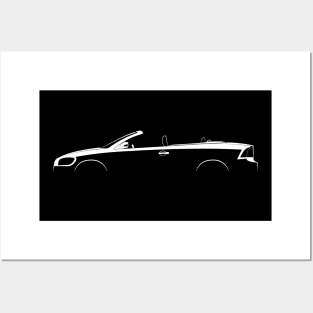 Volvo C70 Cabrio (2005) Silhouette Posters and Art